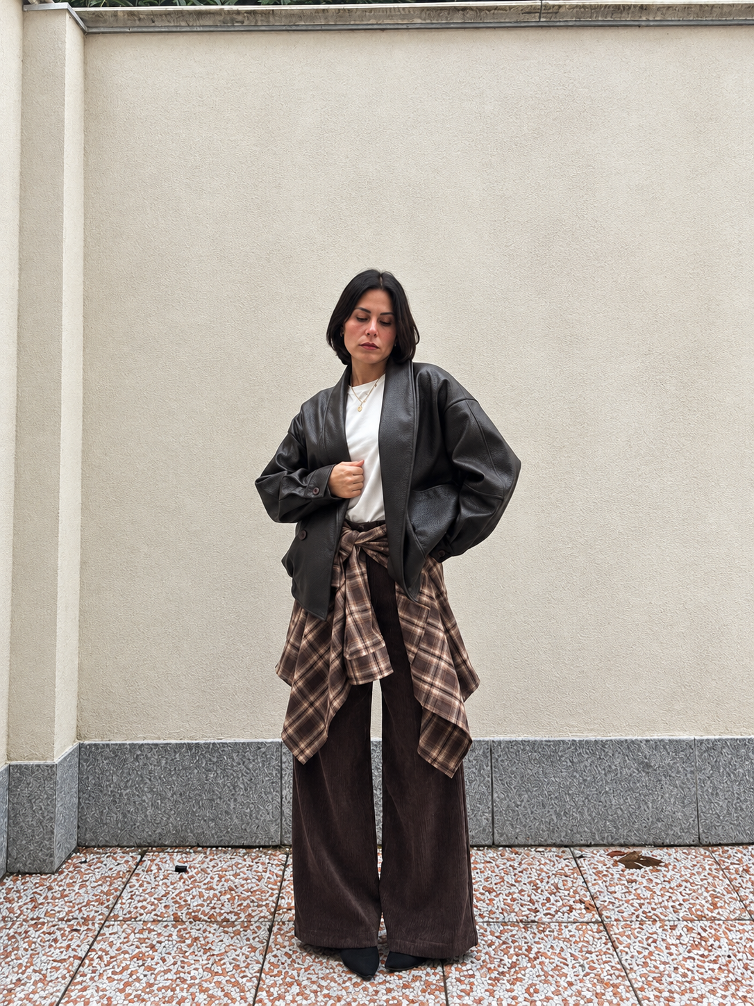 Camicione Oversize Marrone