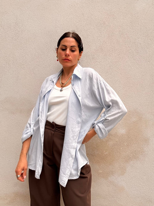 Camicia Lino Azzurra