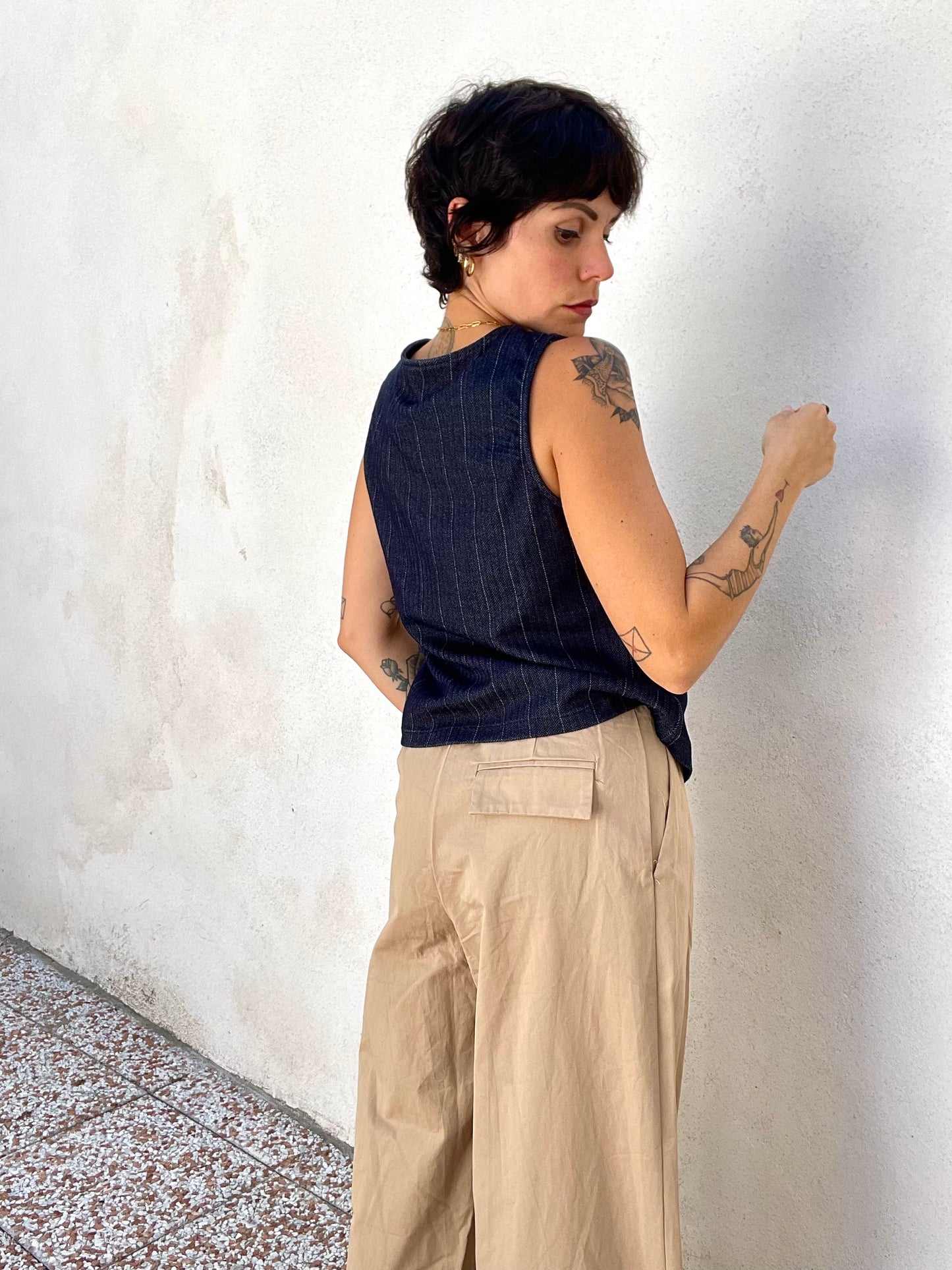 Gilet New York Blu scuro