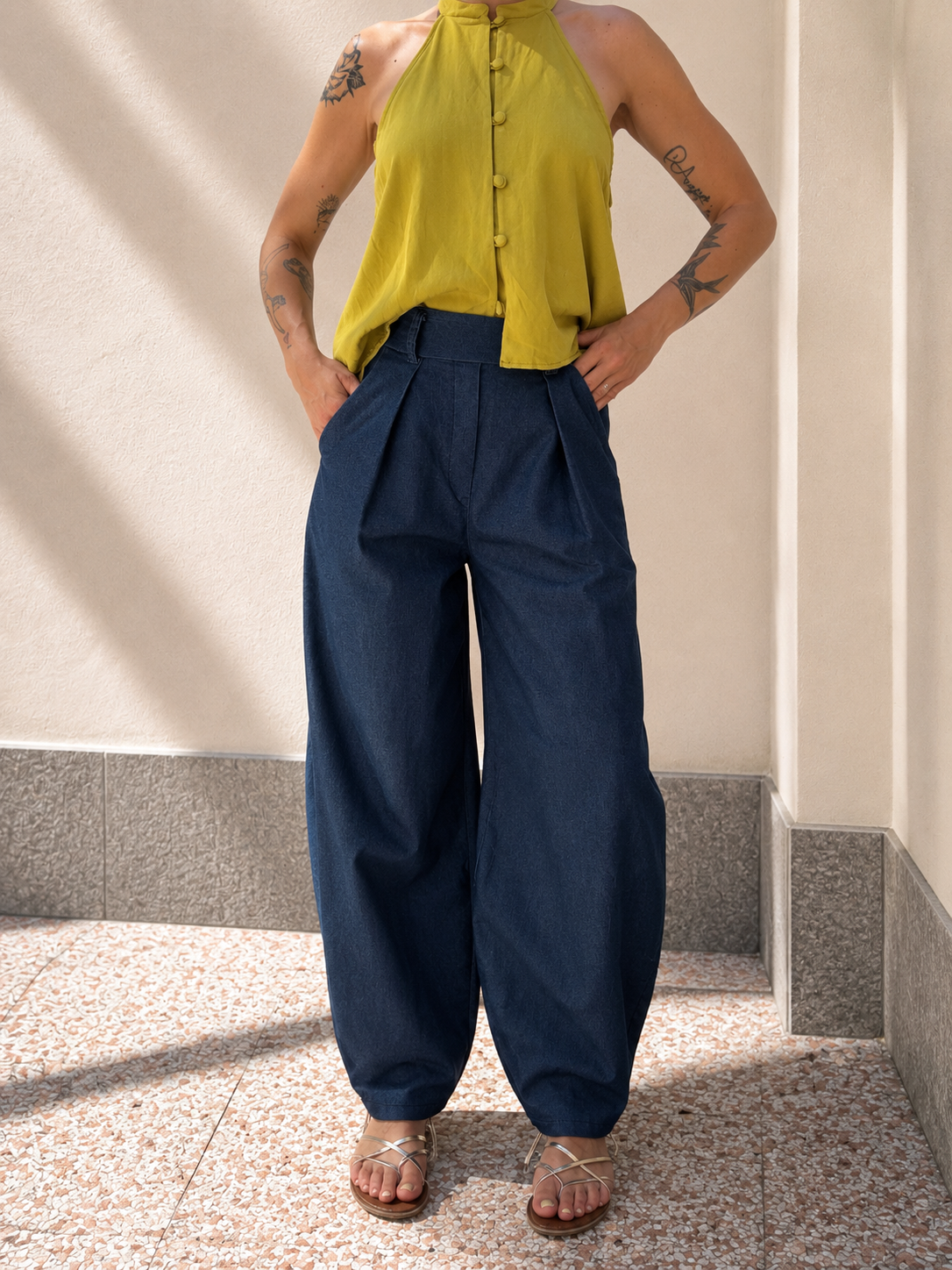 Pantalone Balloon Denim