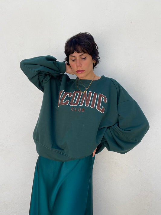Felpa Iconic Verde