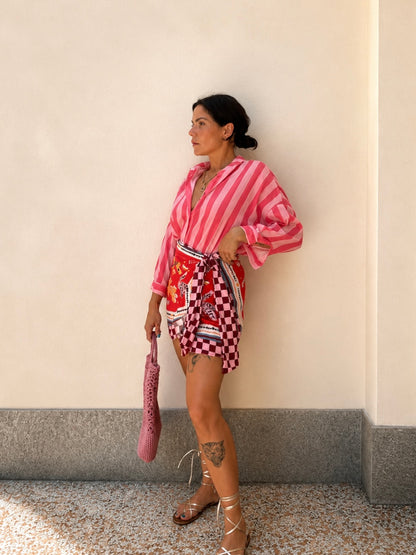 Gonna pareo fantasy Fucsia