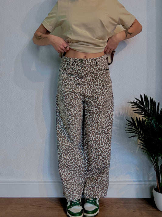 Pantalone guacho in denim Maculato