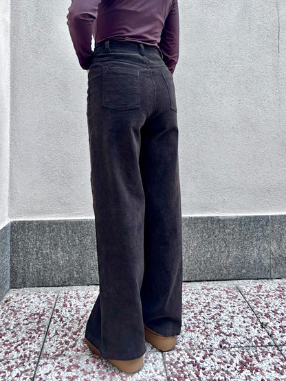 Pantalone costine velluto