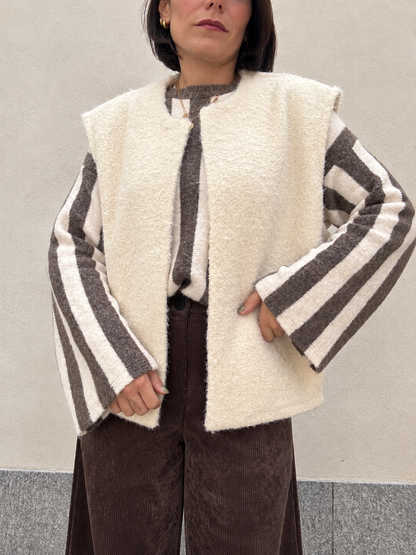 Gilet Nuvola Panna