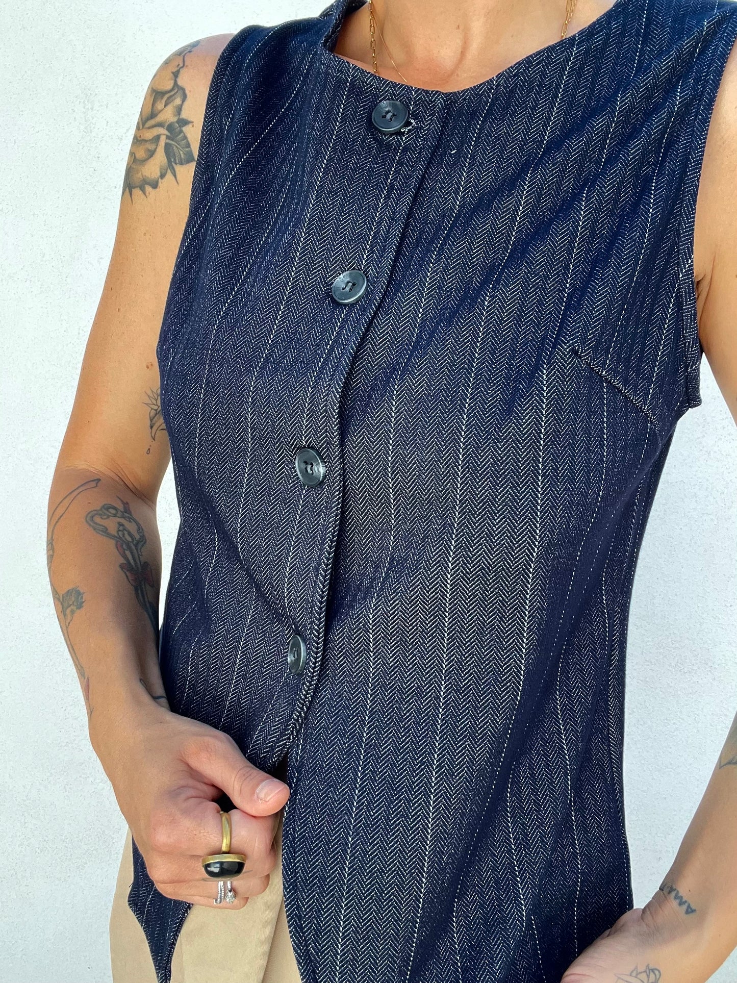 Gilet New York Blu scuro