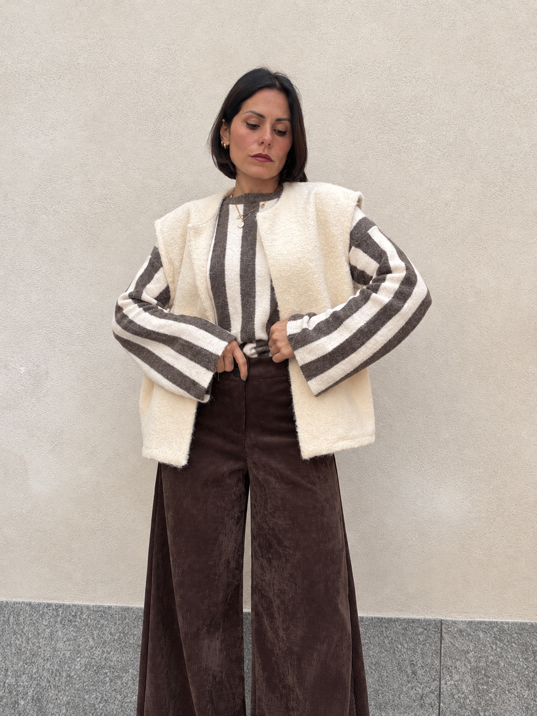 Gilet Nuvola Panna
