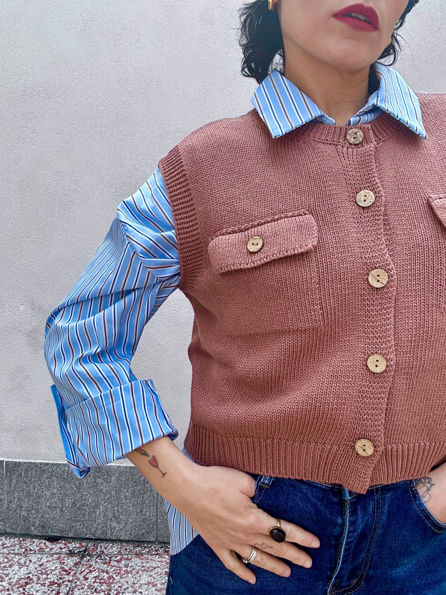 Gilet in maglia