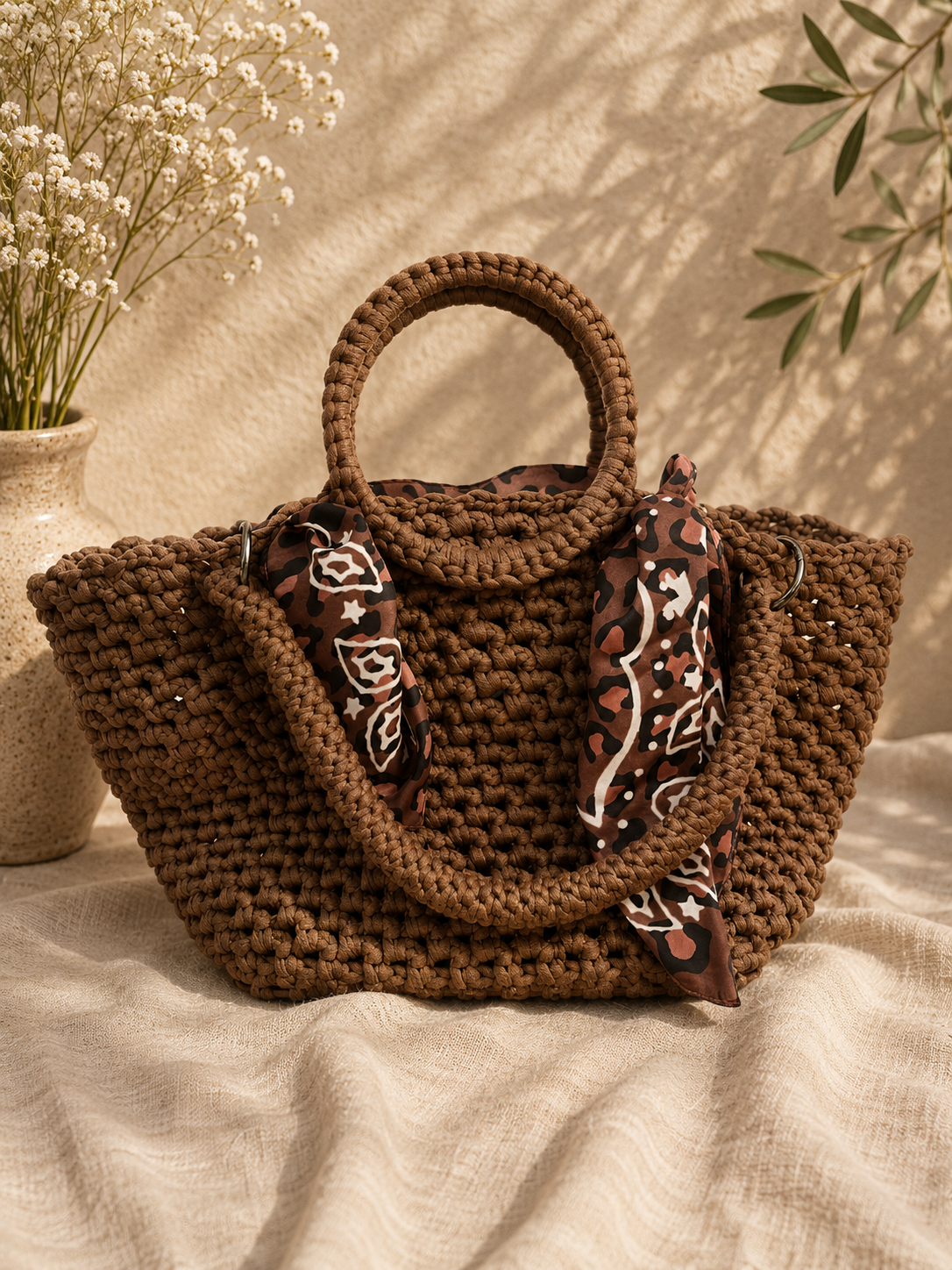 Borsa Capri con foulard