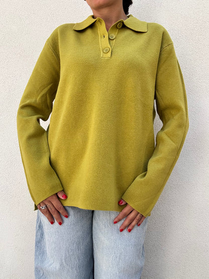 Polo Over Verde Oliva