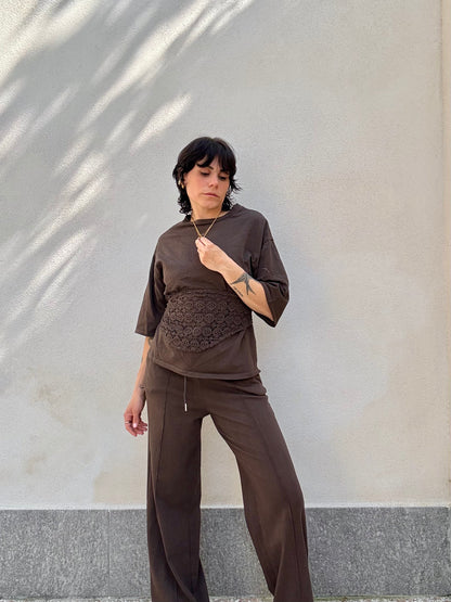 Coordinato Bandana cioccolato