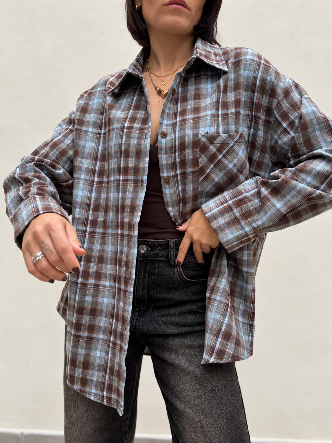 Camicia Oversize con taschino