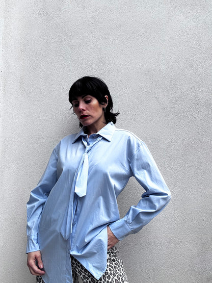 Camicia cotone azzurra