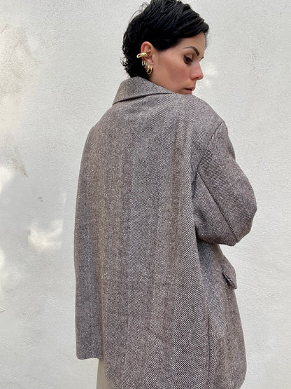 Giacca spigata Over Patch