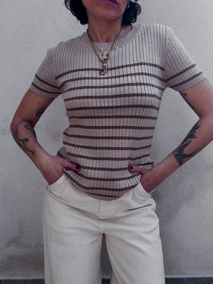 T-shirt in maglina bicolor