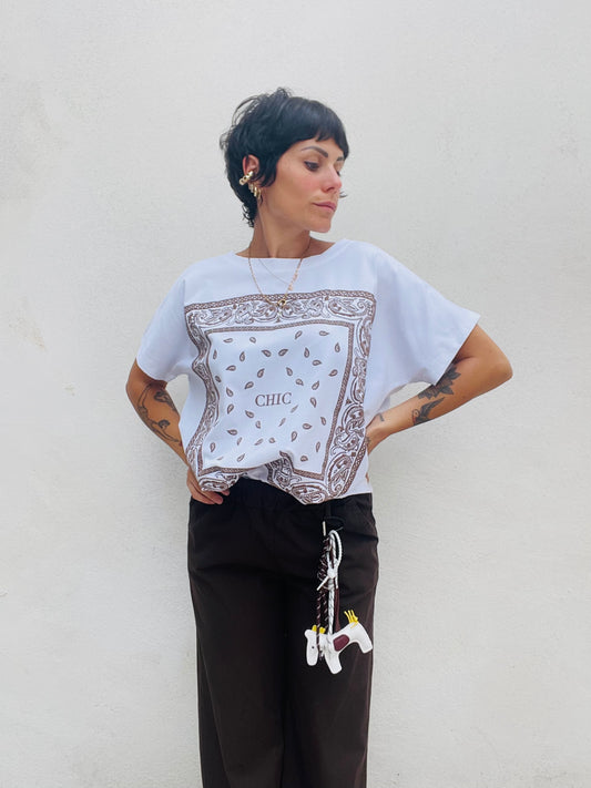 T-shirt Bandana Marrone