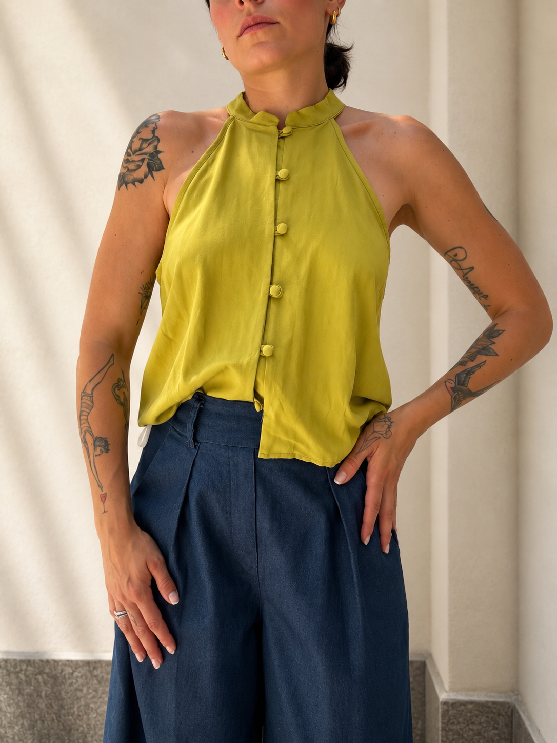 Top Halter Lime