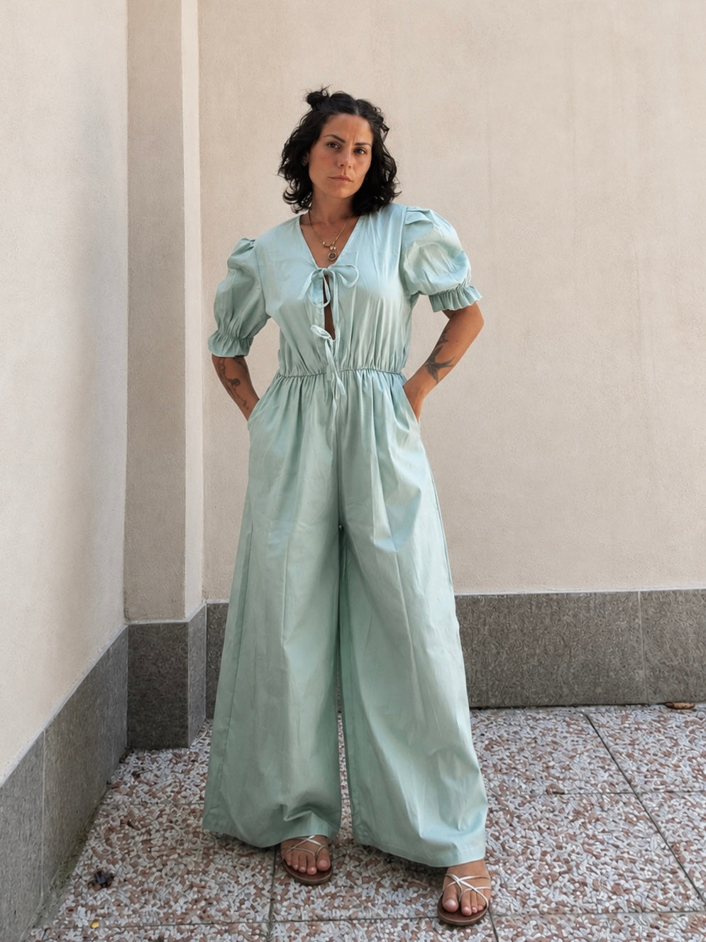 Tuta intera Margherita Verde