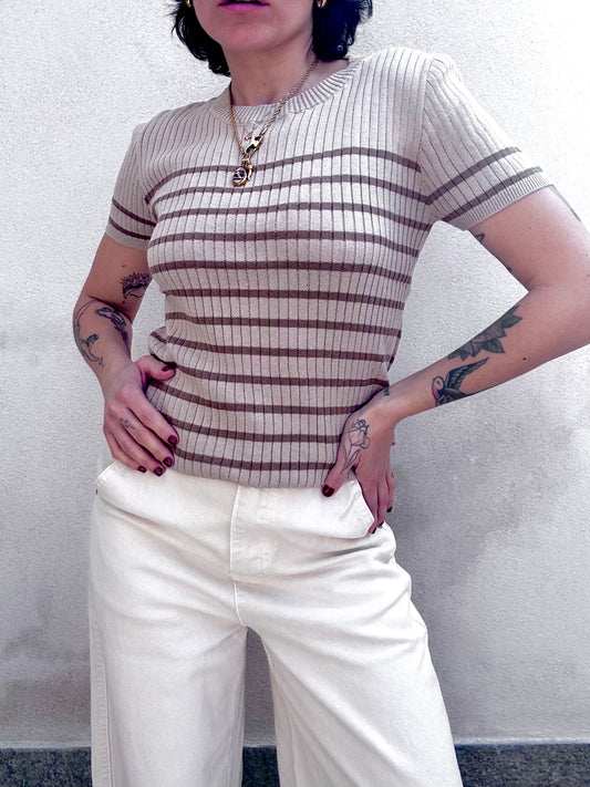 T-shirt in maglina bicolor