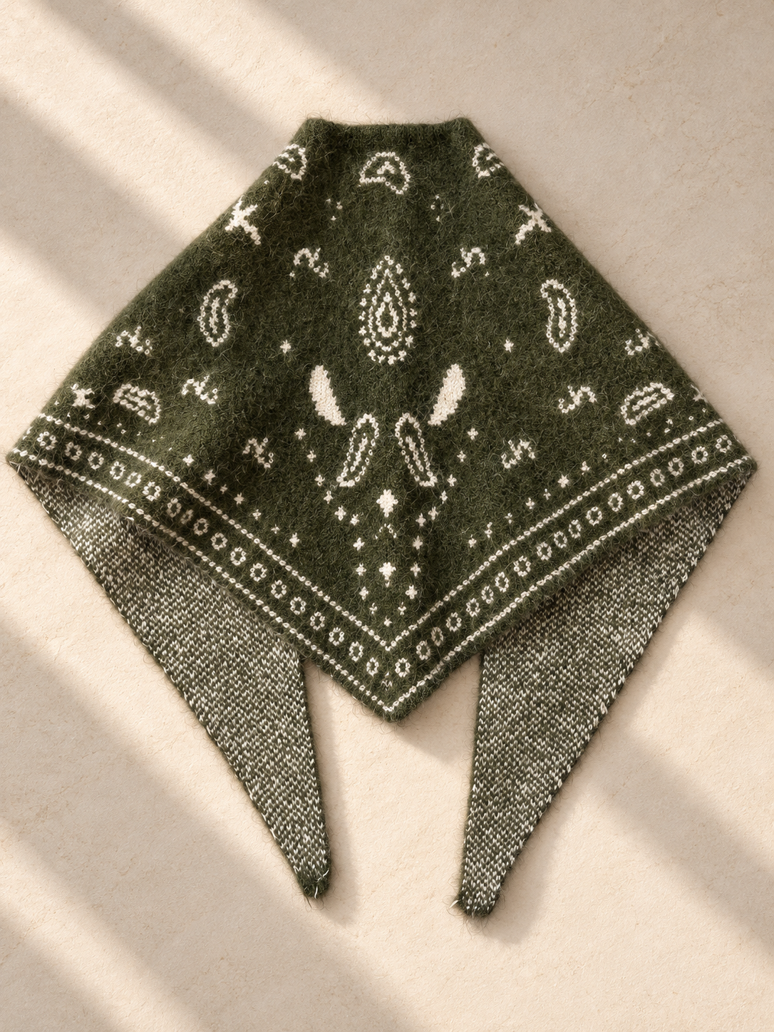 Sciarpa misto lana Bandana Verdone