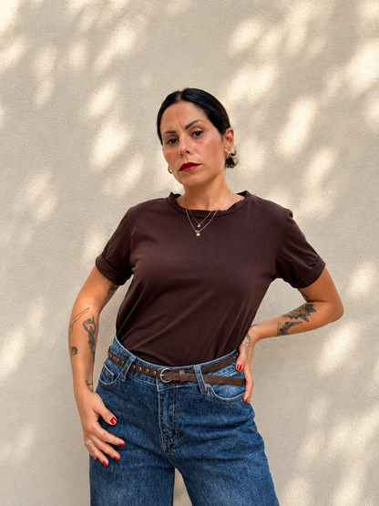 T-shirt Cioccolato cotone