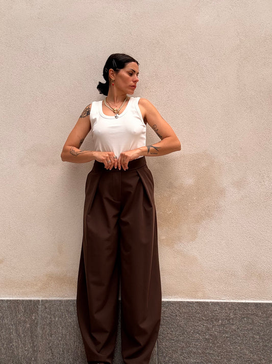 Pantalone Tania Marrone