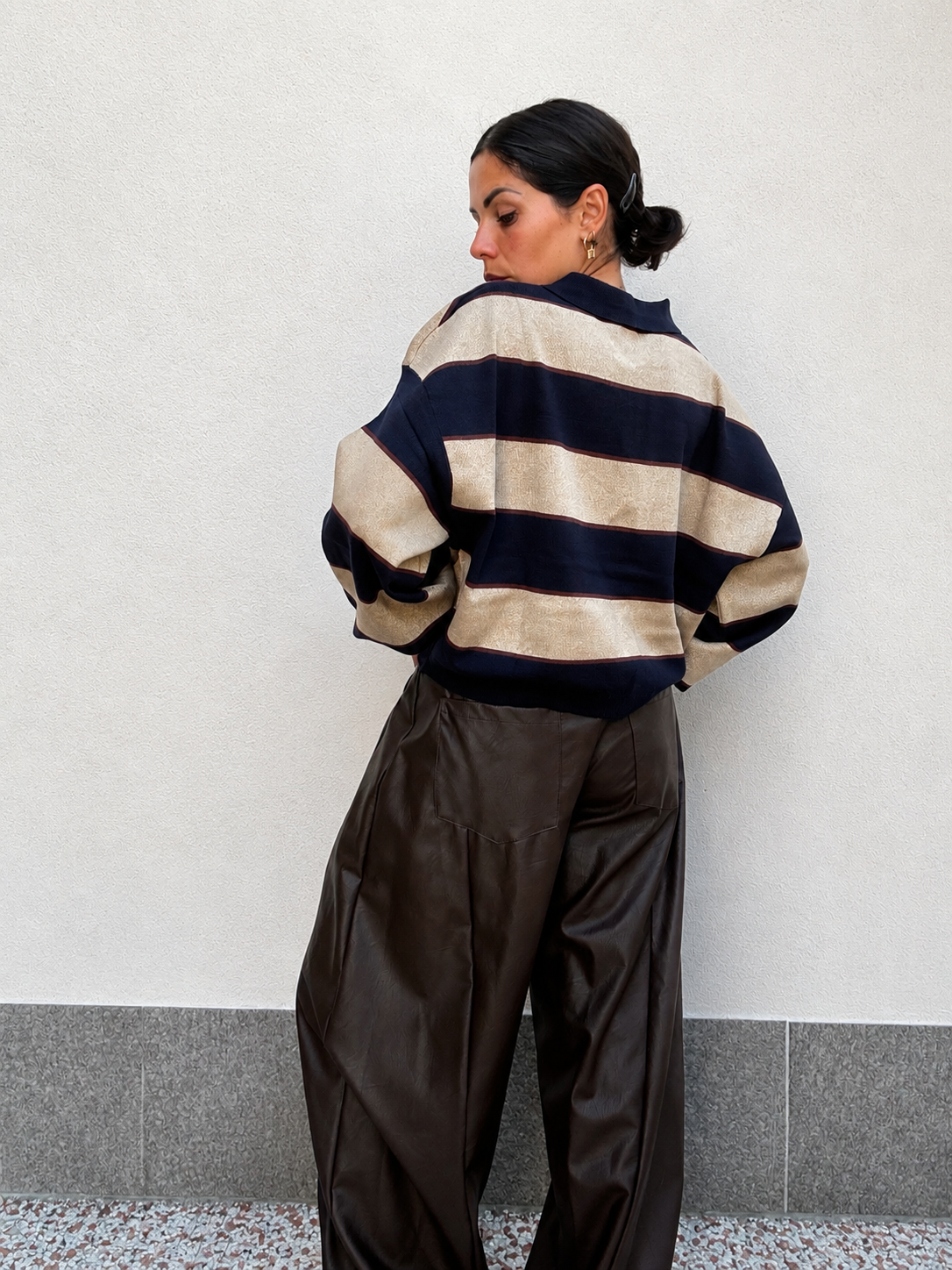 Polo Over Stripe