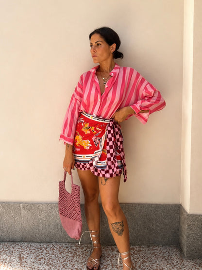 Gonna pareo fantasy Fucsia