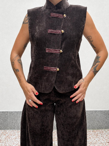 Gilet Moka velluto
