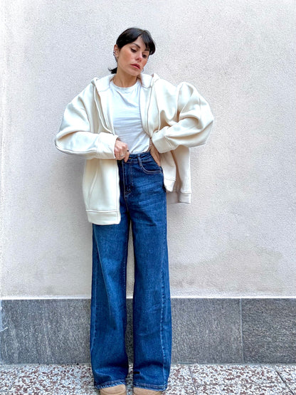 Jeans denim con sfumature