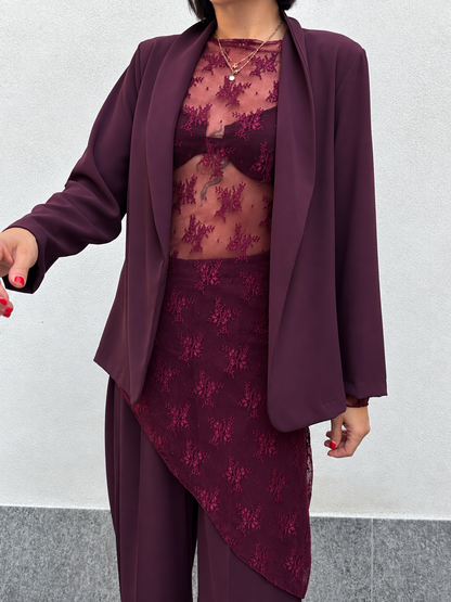 Tailleur Ginevra Bordeaux