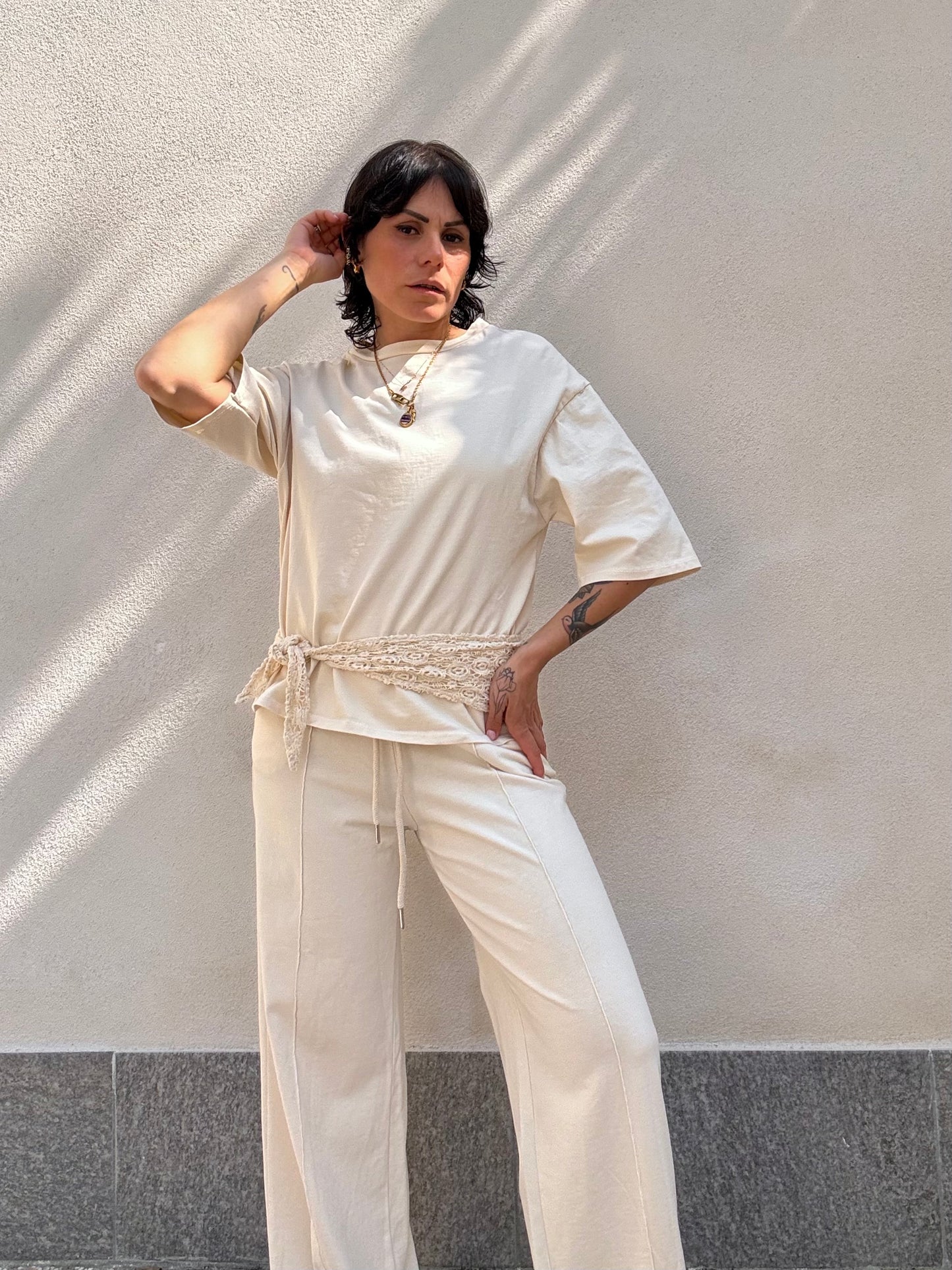 Coordinato Bandana crema