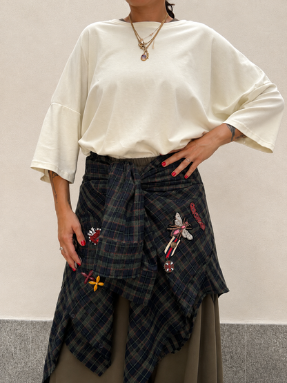 Camicia  Tartan Charms Verdone