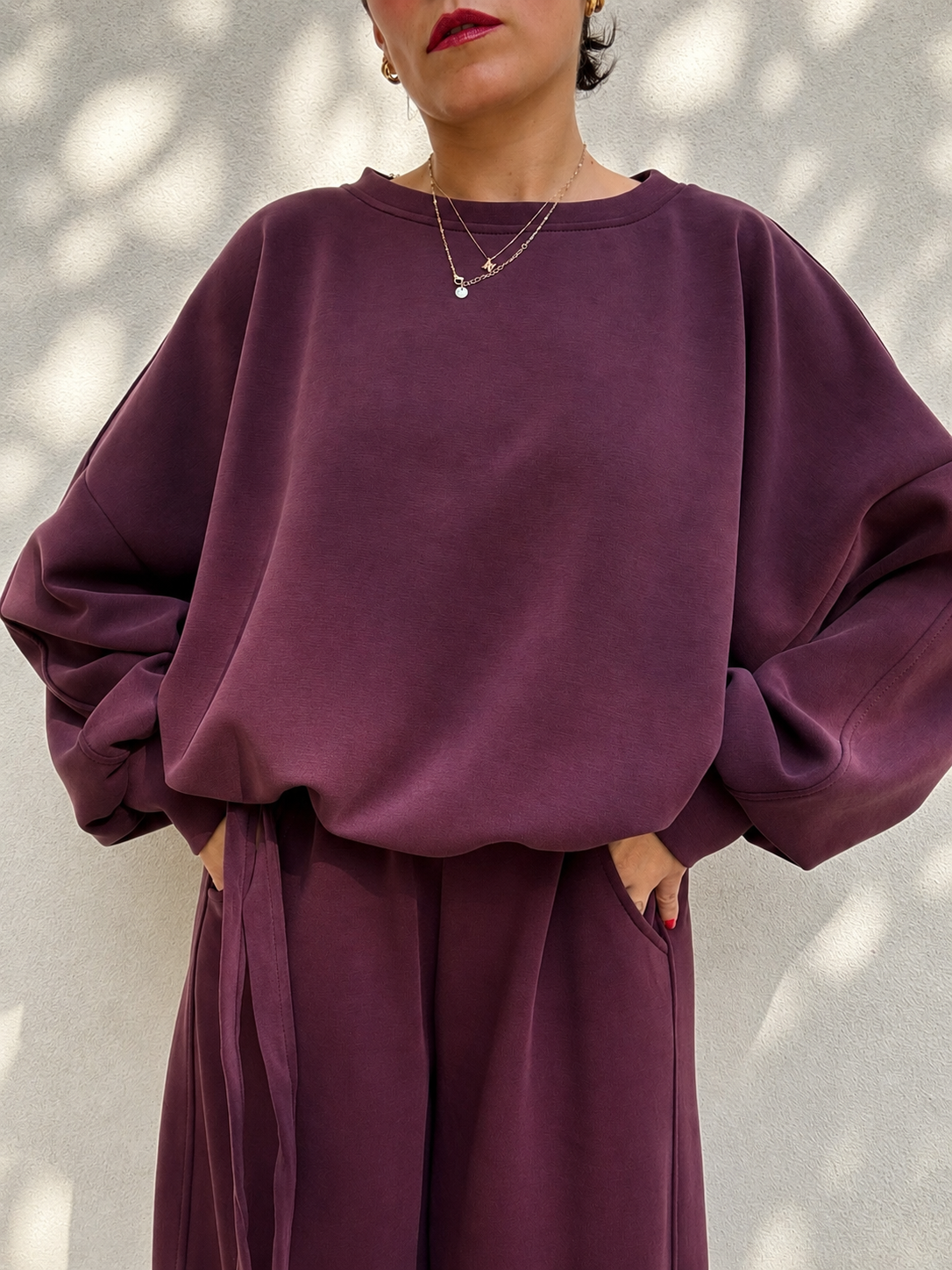 Tuta Soft Touch Borgogna