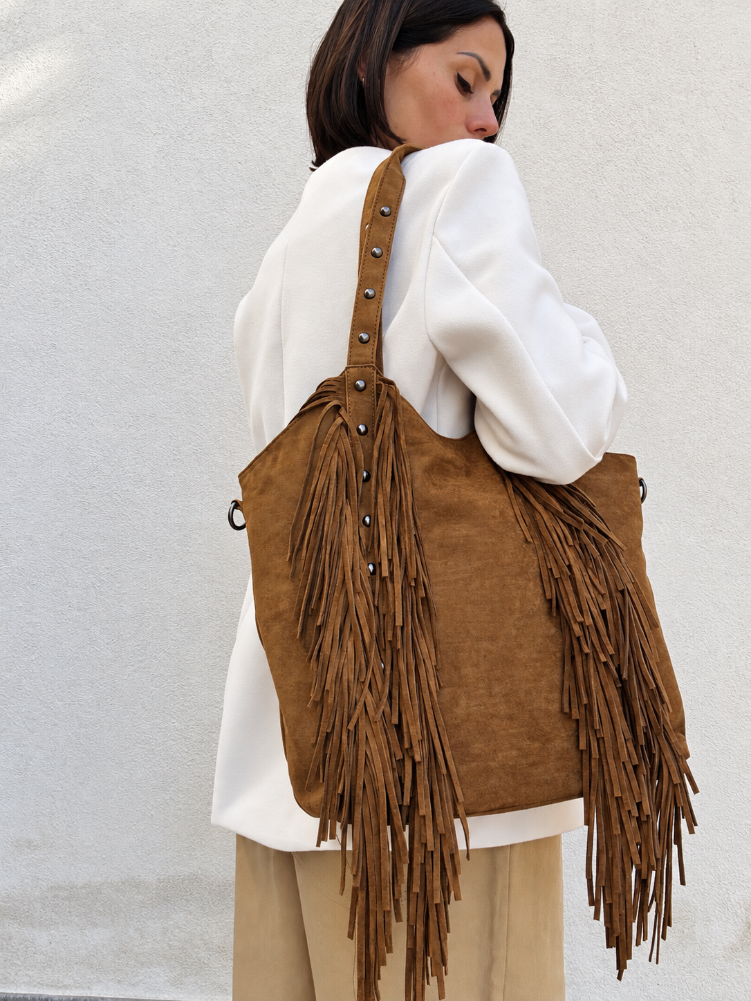 Shopping Boho scamosciata