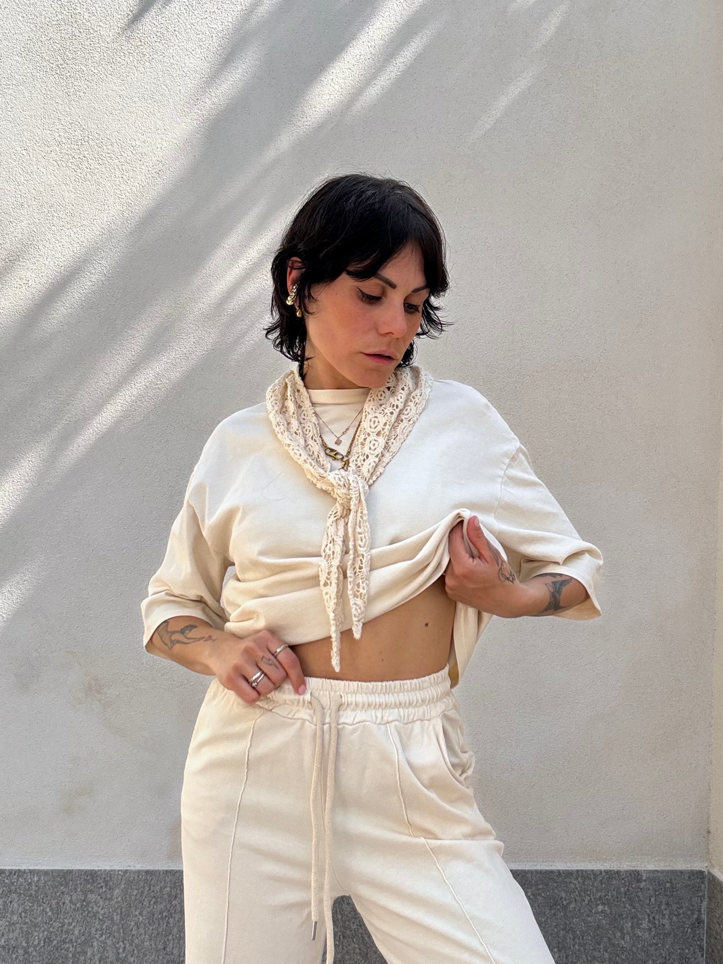 Coordinato Bandana crema