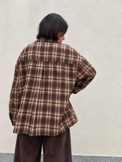 Camicione Oversize Marrone