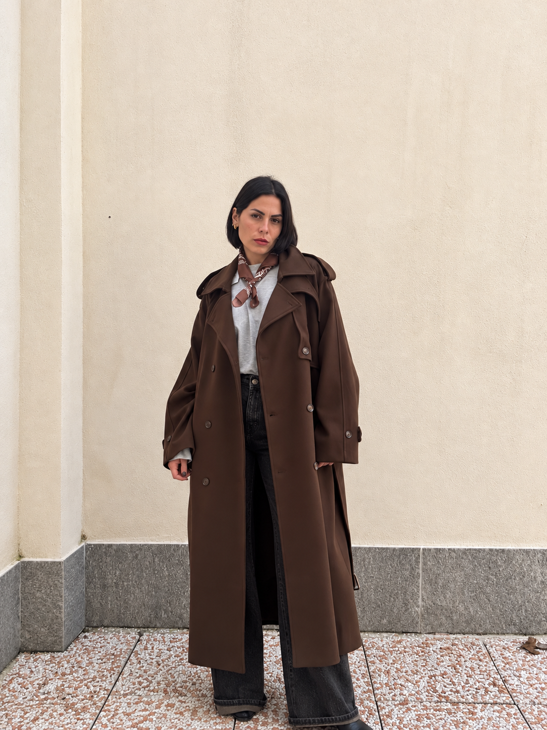 Cappotto Trench Chocolate