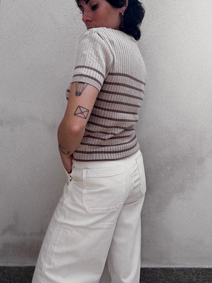 T-shirt in maglina bicolor