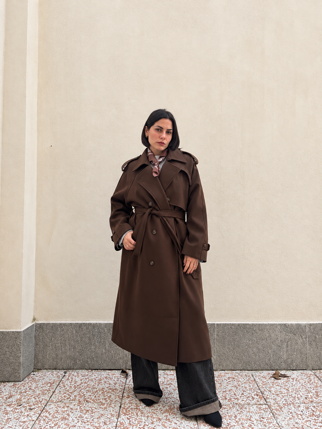 Cappotto Trench Chocolate