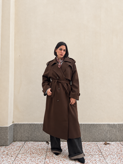 Cappotto Trench Chocolate