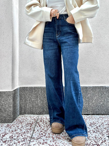 Jeans denim con sfumature